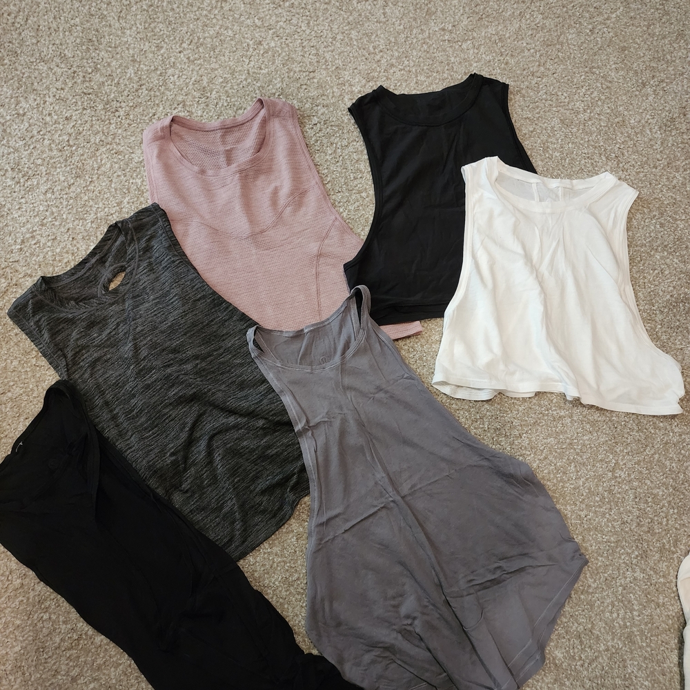 lululemon athletica Women's Tank Tops - Black, White, Gray, Pink